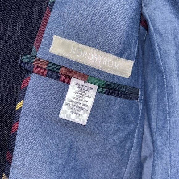 NORDSTROM Boys CLASSIC Navy BLAZEar SZ 10​​ - Picture 4 of 7